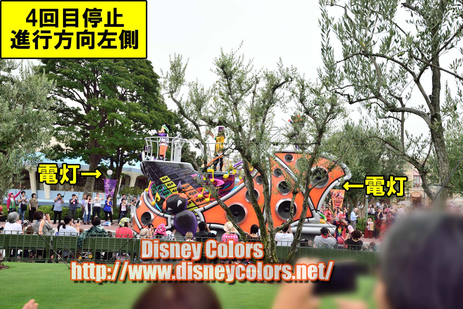 Tdl ハロウィーン ポップンライブ17 フロート停止位置 鑑賞ガイド Disney Colors Event Guide