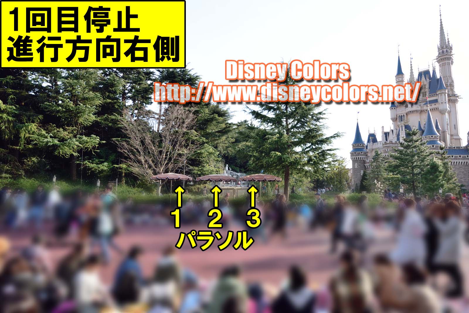 Tdl うさたま大脱走 17 フロート停止位置 鑑賞ガイド Disney Colors Event Guide